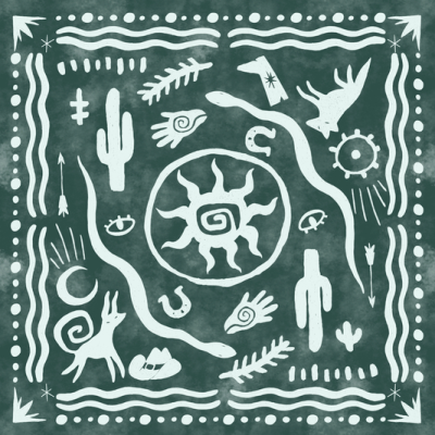 Printed Spanish Organic Cotton Sateen Twill - San Pedro