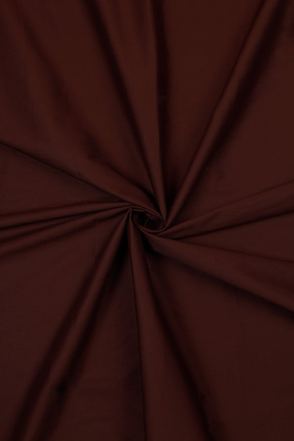 Cotton Poplin Spandex - Root Beer