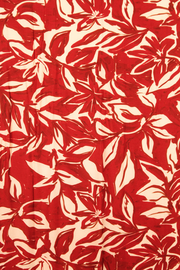 Printed Spanish Viscose Challis - Strawberry Smoothie