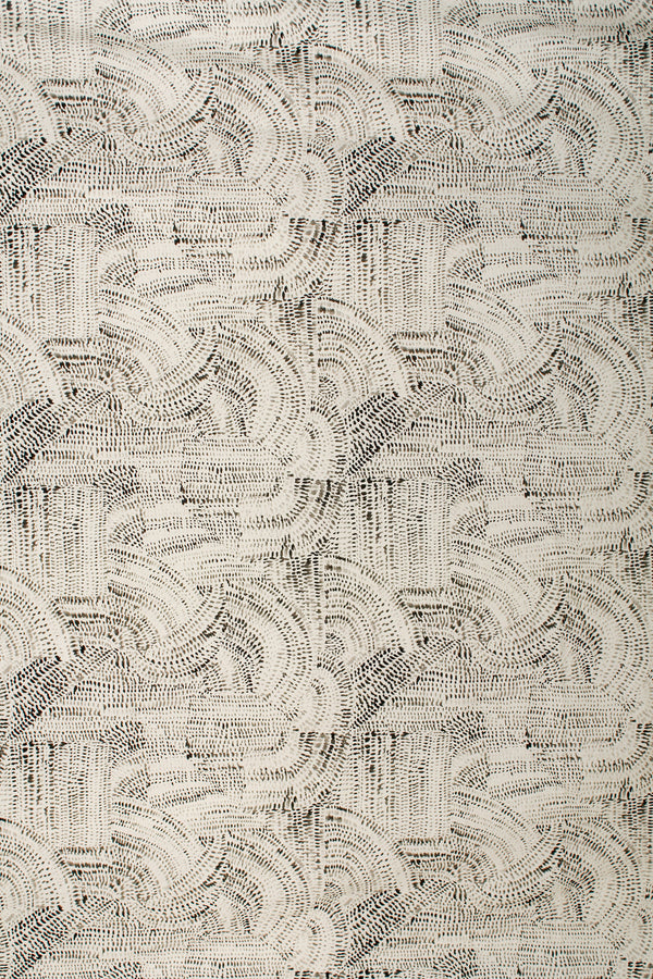 Printed Spanish Organic Cotton Voile - Markings