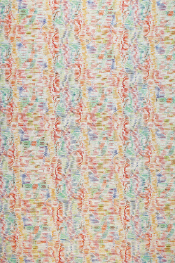 Printed Spanish Organic Cotton Poplin - Box of Crayons