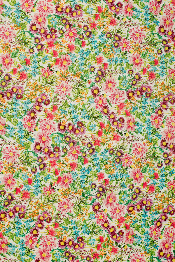 Printed Spanish Ecovero Viscose Challis - Windswept Meadow