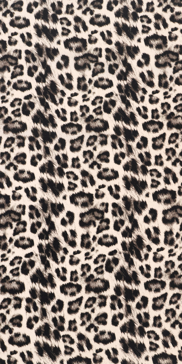 Printed Spanish Viscose Challis - Animal Skins Light