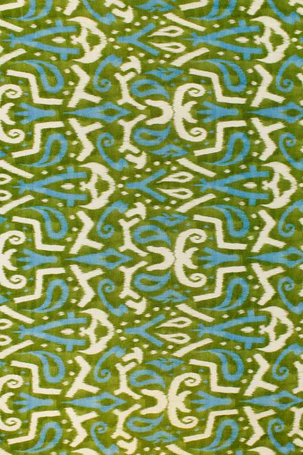 Printed Spanish Viscose Linen -  River in Evergreen