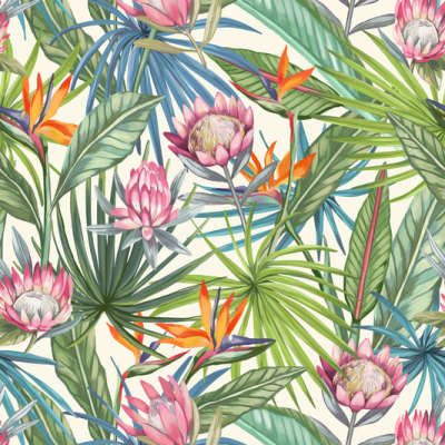 Printed Spanish Organic Cotton Crepe - Sugarbush