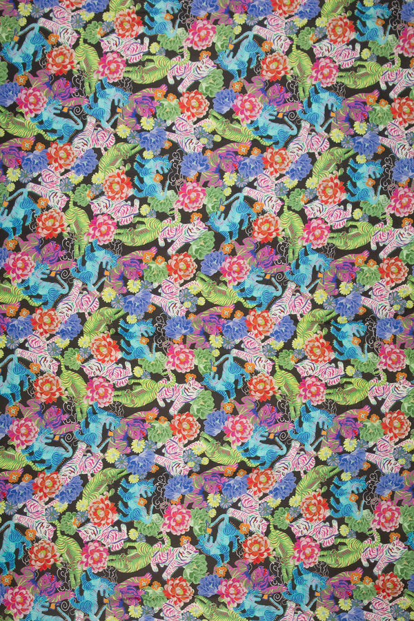 Printed Spanish Viscose Twill - Year of the Tiger