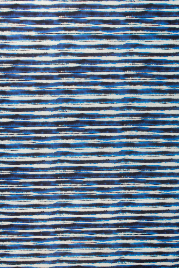 Printed Spanish Organic Cotton Voile - Black Iris