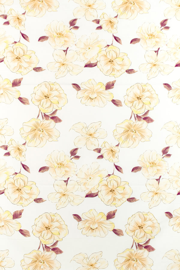 Printed Spanish Organic Cotton Voile - Soft Ballad