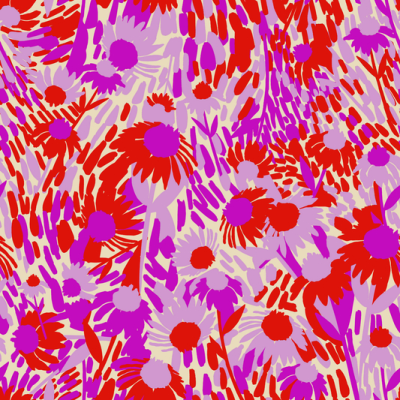 Printed Spanish Recycled Polyester Crepe - Airborne Scribbles