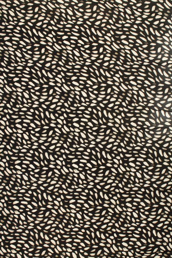 Printed Spanish Viscose Challis - Speckled Night