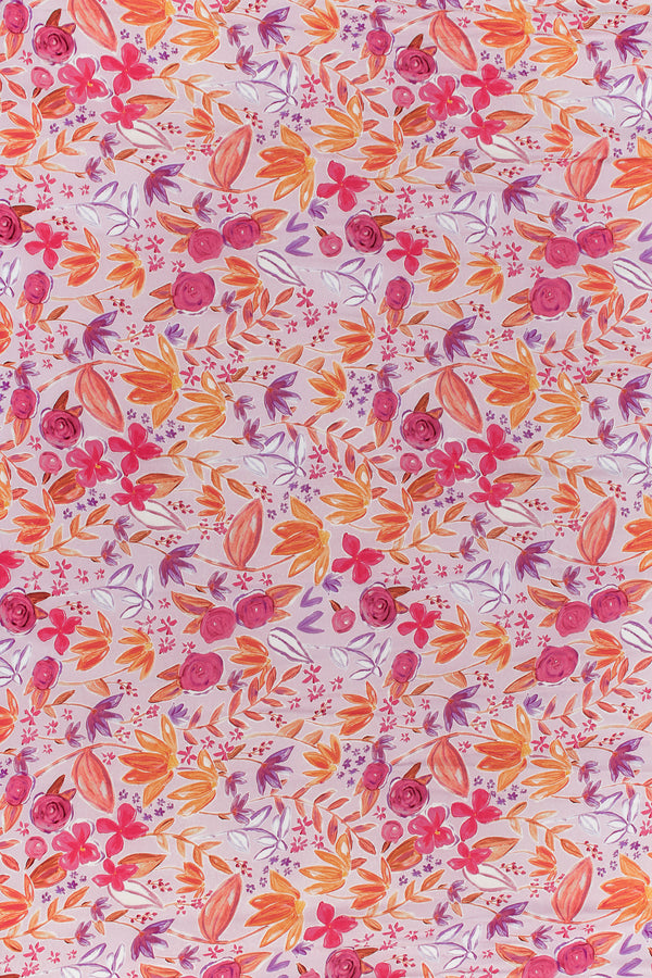 Printed Spanish Viscose Challis - Rose Stitch