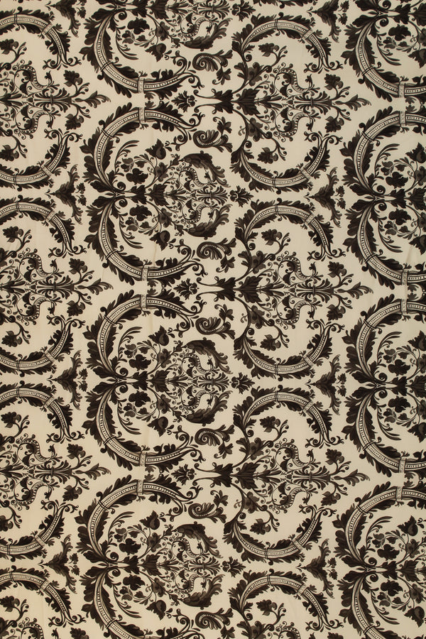 Printed Spanish Polyester Satin Charmeuse - Serenity