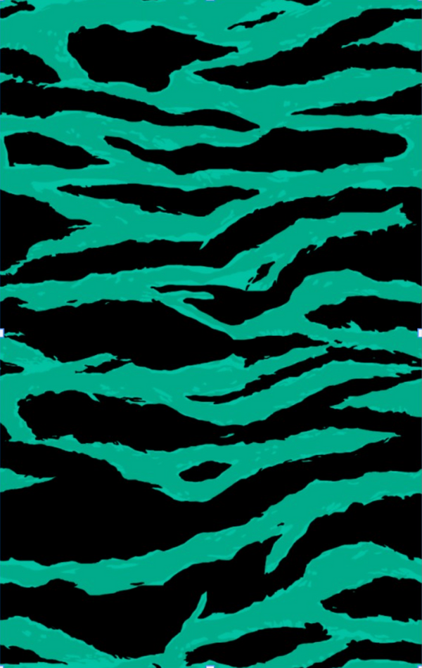 Printed Spanish Viscose Challis - Wavy Mirage Jade