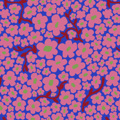 Printed Spanish Polyester Twill - Stratos Daisies