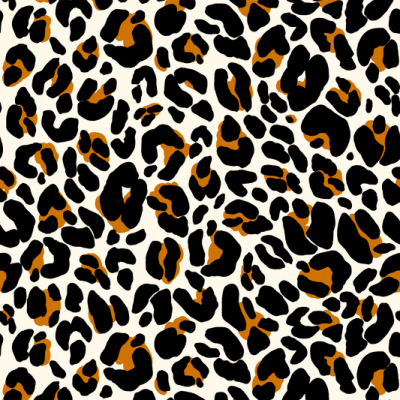Printed Spanish Organic Cotton Poplin Spandex - Choc Leopard
