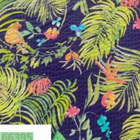 Printed Spanish Organic Cotton Viscose Seersucker - Parakeet Paradise