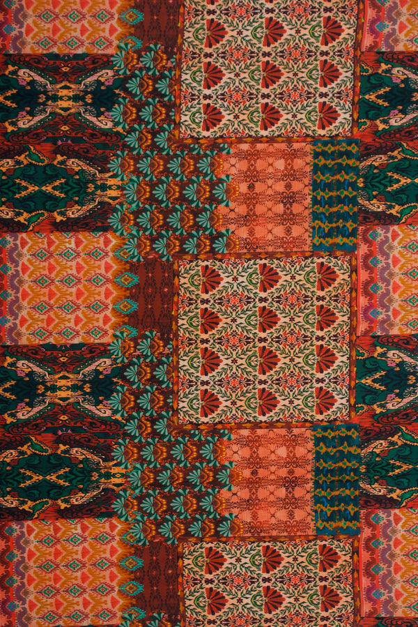 Printed Spanish Ecovero Viscose Challis - Chia Seed Pudding