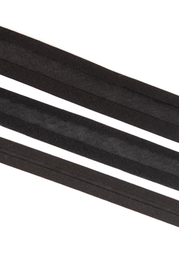 Cotton Bias Binding- Black