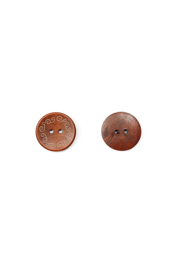 Wooden Buttons- Curvy Vines