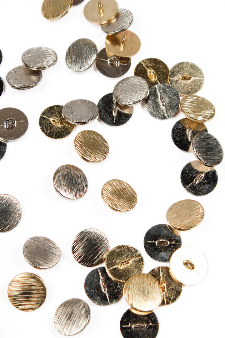 Metal Textured Button Metal Buttons- Textured – Lively Fabrics