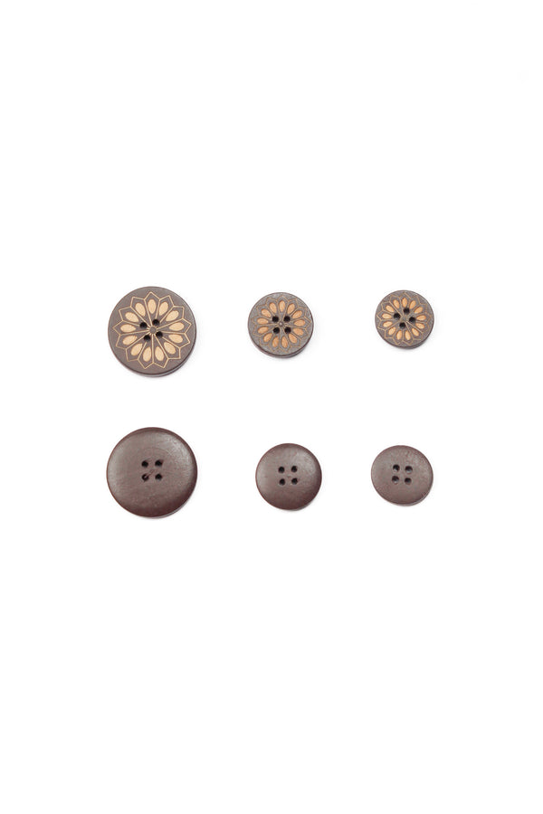 Wooden Buttons- Sunflower