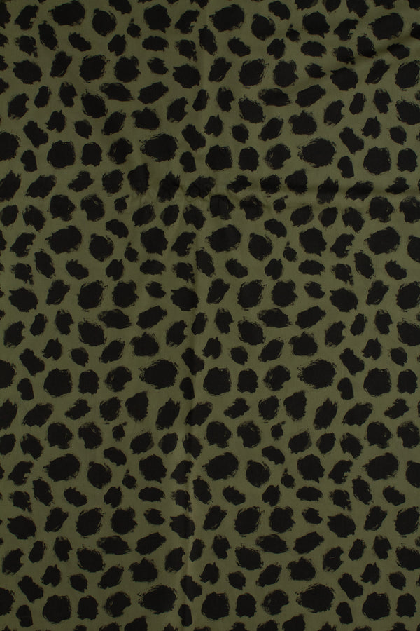 Printed Spanish Organic Cotton Sateen Twill - Clear Brush