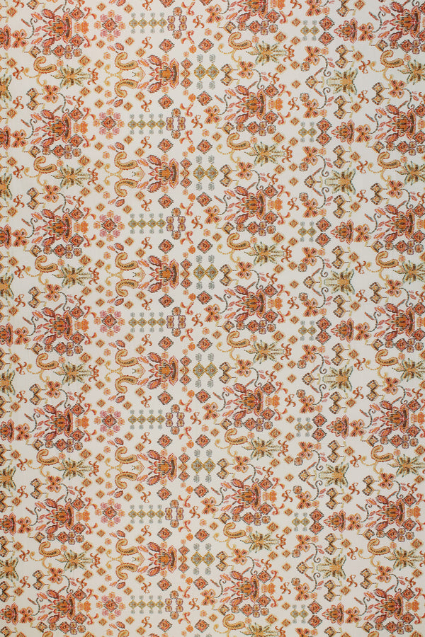 Printed Spanish Organic Cotton Voile - Chandeliers