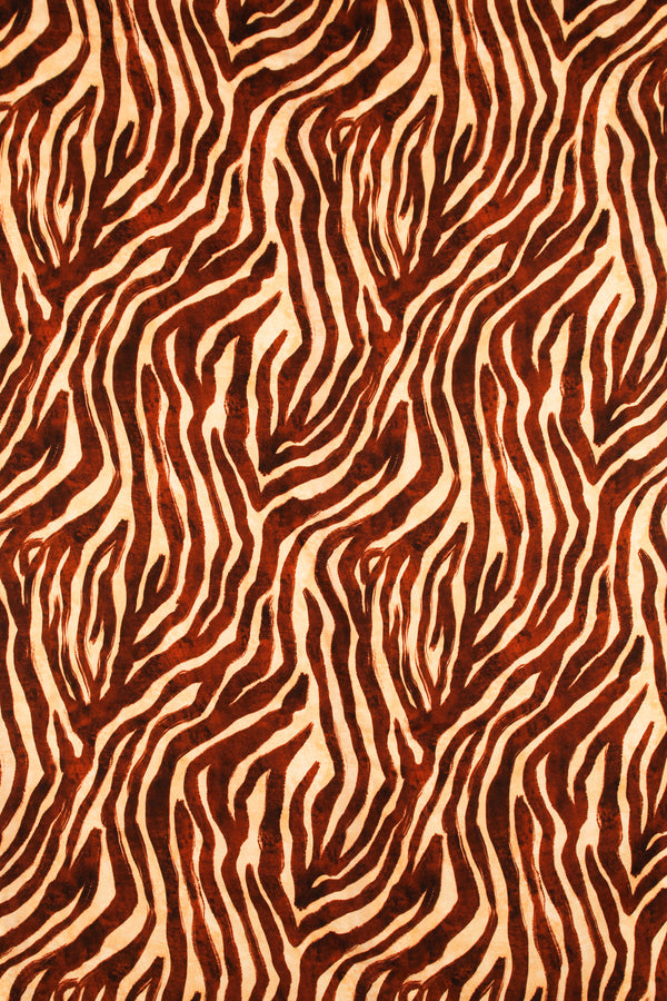 Printed Spanish Viscose Challis - Quagga