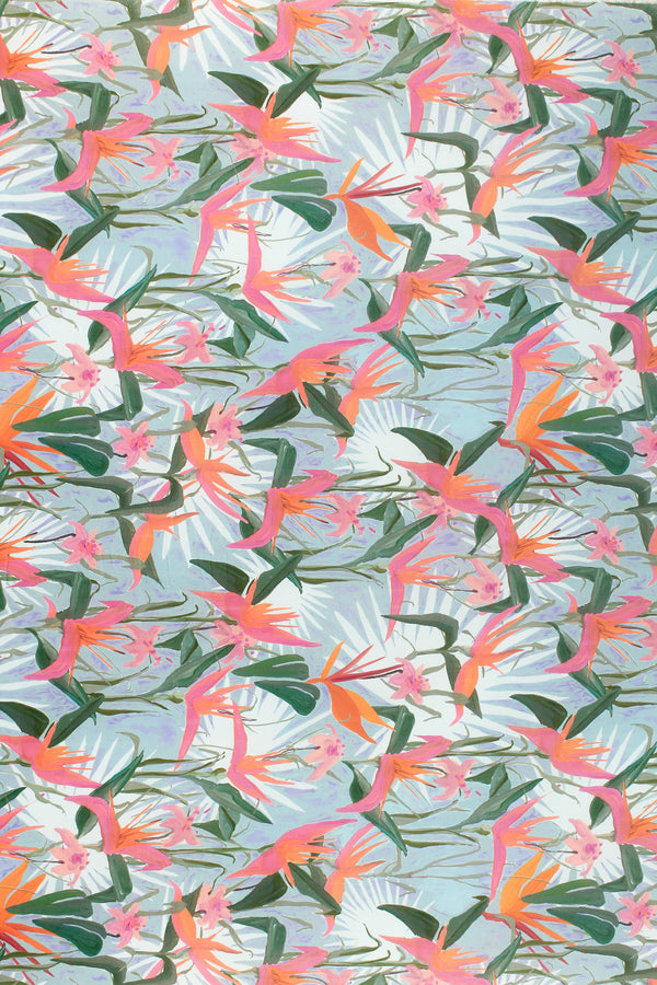 Printed Spanish Viscose Challis - Strelitzia