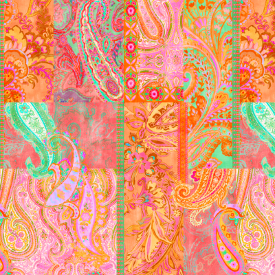 Printed Spanish Viscose Challis - Gazpacho