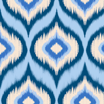 Printed Spanish Polyester Chiffon - Aqua Diamond