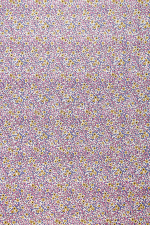 Printed Spanish Organic Cotton Voile - Ditsy Dash Yellow