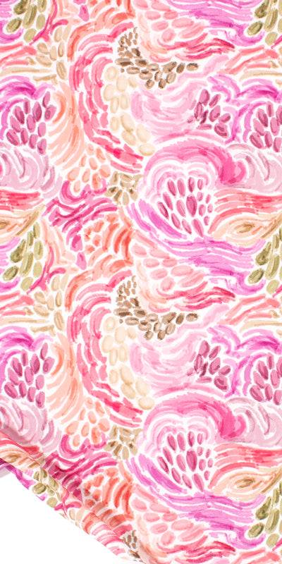 Printed Spanish Viscose Challis - Cirrus Blush