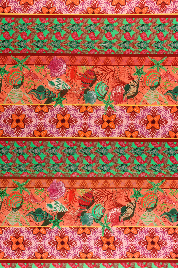 Printed Spanish Ecovero Viscose Challis - Prickly Pear