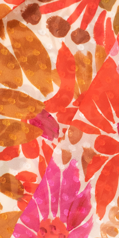 Printed Spanish Organic Cotton Voile - Acaiberry Kisses