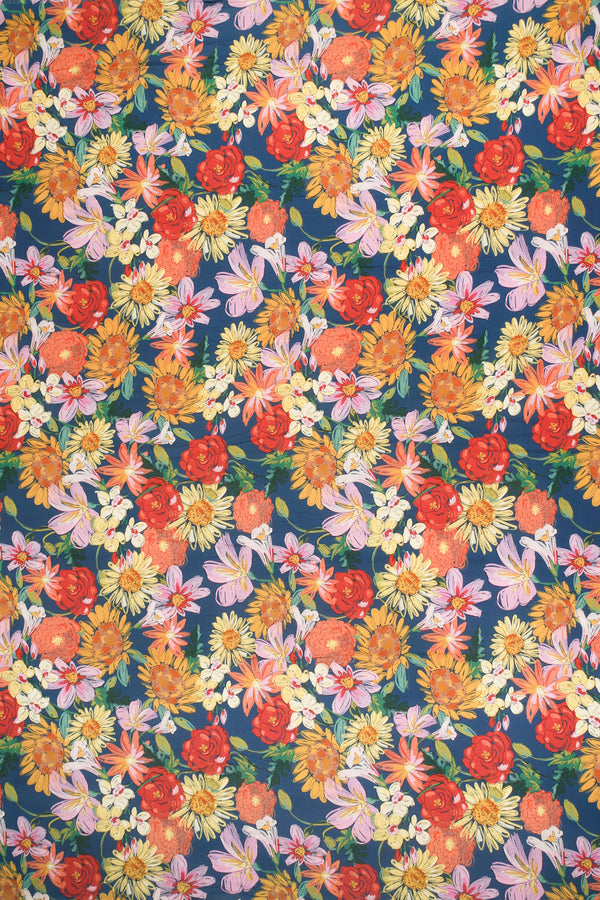 Printed Spanish Viscose Challis - 70s Decor