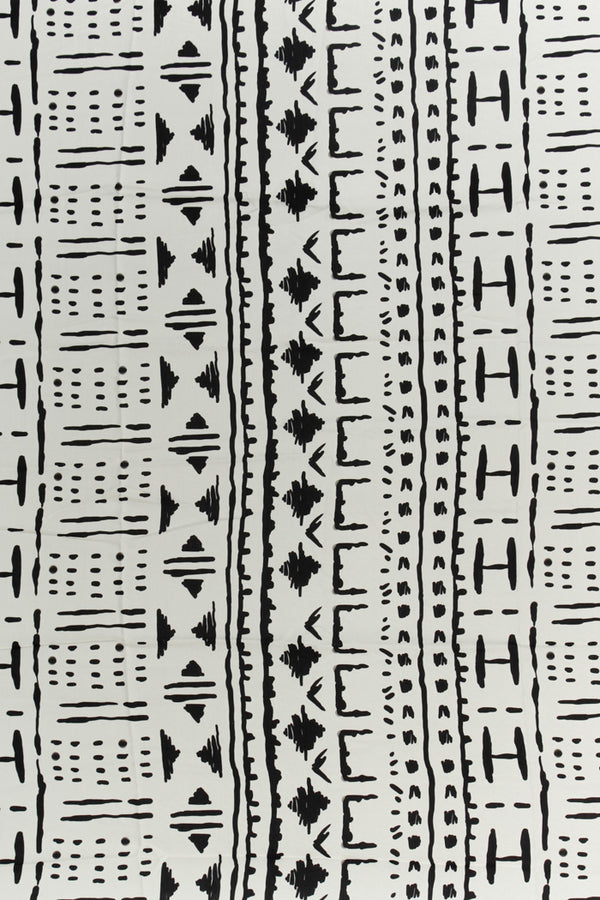 Printed Spanish Viscose Challis - Te Vaka Day