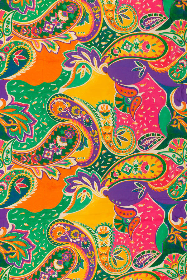 Printed Spanish Viscose Challis - Believe in Hue