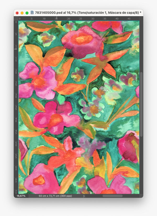 Printed Spanish Viscose Challis - Adventures Await