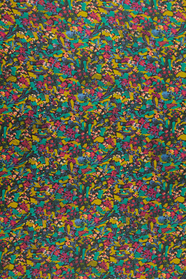 Printed Spanish Polyester Satin Twill - Bright Specs