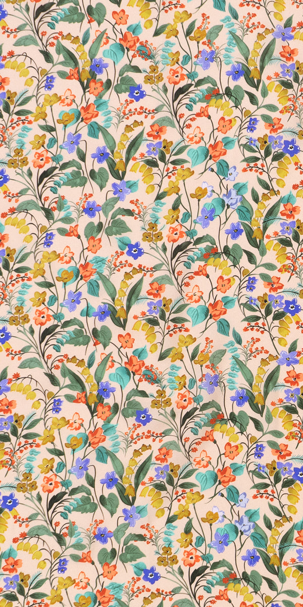 Printed Viscose - Yellow Bell Flower