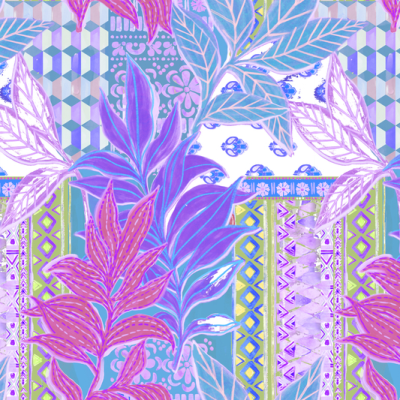 Printed Spanish Viscose Challis - Royalty