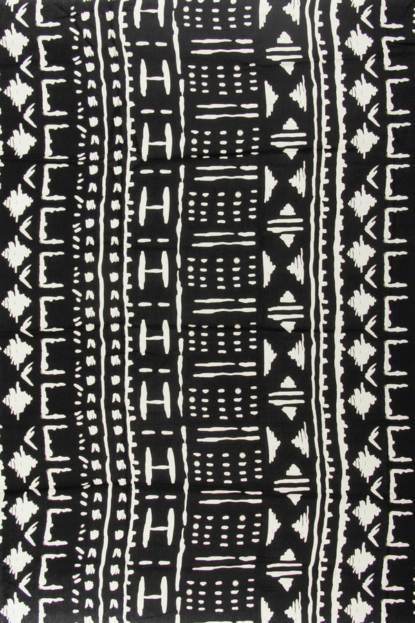Printed Spanish Viscose Challis - Te Vaka Night