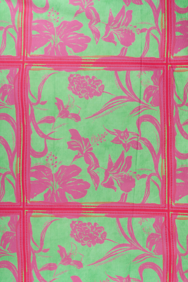 Printed Spanish Organic Cotton Viscose Seersucker - Rooting for You