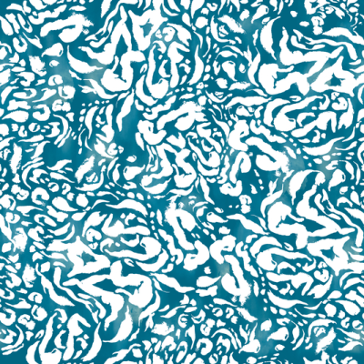 Printed Spanish Recycled Polyester Crepe - Ocean Leopard