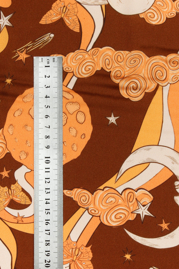 Printed Spanish Polyester Satin Twill - Ecstacy