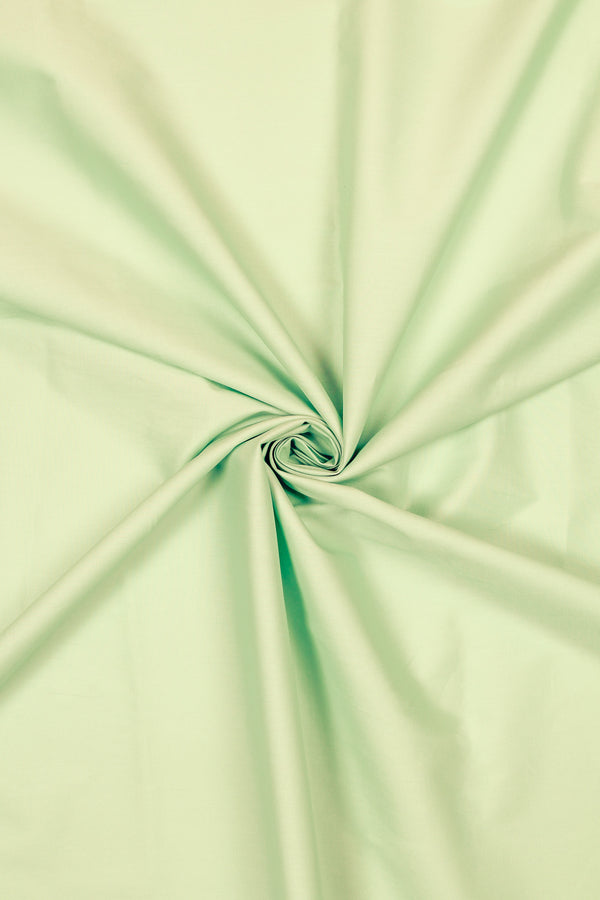 Cotton Poplin Spandex - Grayed Jade