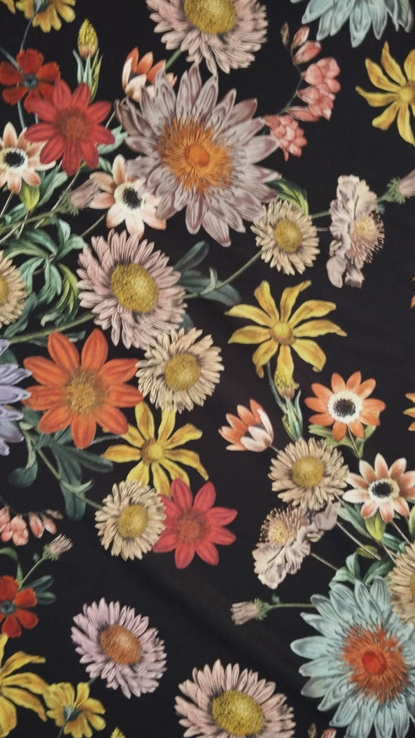 Printed Spanish Polyester Satin - Dinner Date