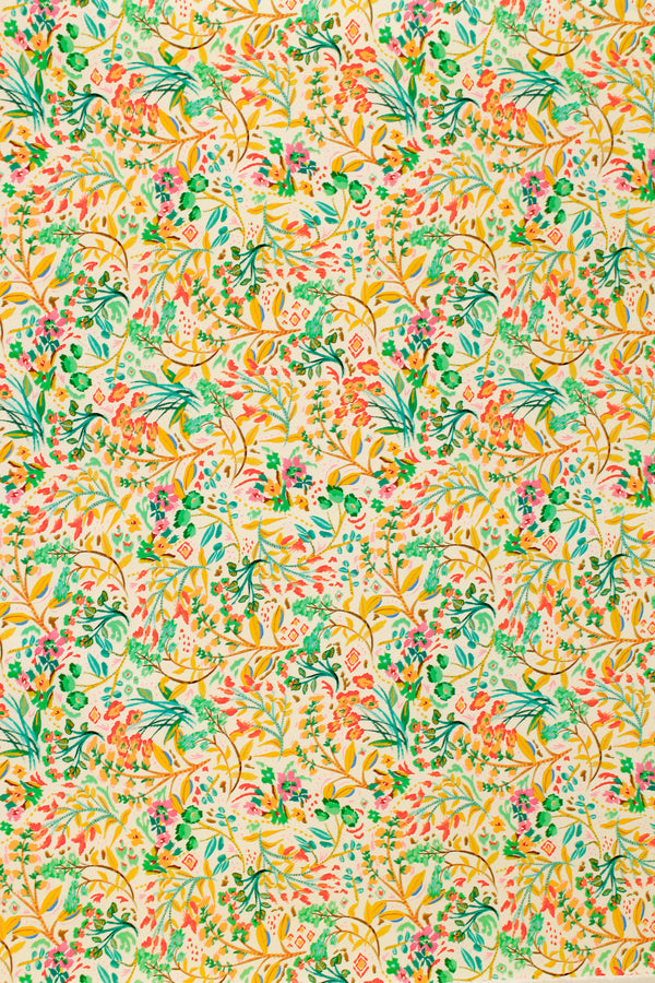 Printed Spanish Viscose Challis - Soft Blossom