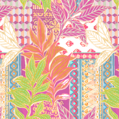 Printed Spanish Viscose Challis - Enthusiasm